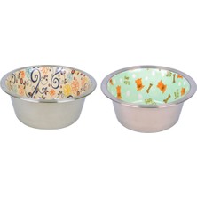 Feyza Design Seramik Kaplı Çelik Mama Kabı 470 Ml, Sağlıklı ve Şık Tasarım