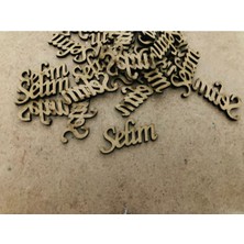 PremiumPort 20 Adet Küçük Doğal Ahşap Isimlik, El Yapımı, Dekoratif ve Şık Ürün