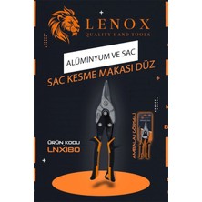Lenox Aliminyum Sac Kesme Makası Krom Vanadium Bıçak Ağzı
