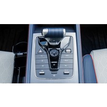 Bir Aksesuar Al Byd Atto 3 / Han Modeli Için Karbonfiber Desenli Vites Kolu Çerçevesi