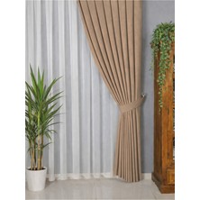 Vizon Kadifemsi Kumaş Pileli Fon Perde Petek Dokulu Yüksek Kalite Tek Kanat