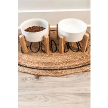 Feyza Design Seramik Kedi Köpek Mama ve Su Kabı 500ML 2’li Set, Kaymaz, Şık ve Hijyenik