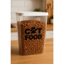 Feyza Design Sızdırmaz 3,3l Kedi Mama Saklama Kabı, Hava Geçirmez, Pratik ve Temiz