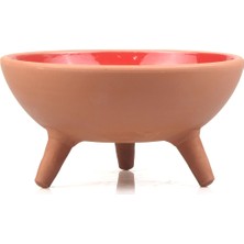 Feyza Design Renkli Seramik Ayaklı Kedi Maması Kabı, Şık ve Pratik Tasarım