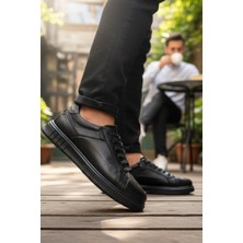 Enoch Hakiki Deri Bağcıklı Erkek Sneaker Ayakkabı Ortopedik Taban