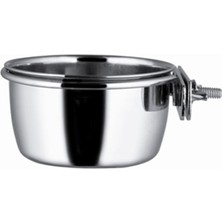 Feyza Design Vidalı Askılı Metal Yem Kabı, 5 Oz, Ø 7.5, Sağlam ve Şık Tasarım