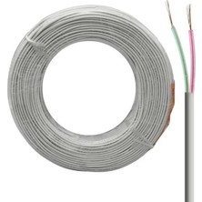 Tayfun 100 Metre 2 Uçlu Telefon Kablosu Köken Kablo- 2 Canlı Uç