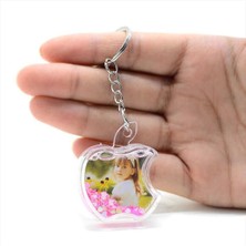 PremiumPort Elma Temalı Kar Küresi Anahtarlık, Şık ve Renkli Tasarım