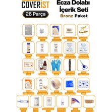 Coverist Ecza Dolabı Plastik Çanta Ilk Yardım Içerik Seti - Bronz Paket