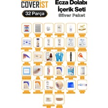 Coverist Ecza Dolabı Plastik Çanta Ilk Yardım Içerik Seti - Silver Paket