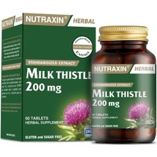 Nutraxin Herbal Milk Thistle 60 Tablet Takviye Edici Gıda