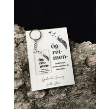 PremiumPort 5 Adet Öğretmenler Günü Hediye Baskılı Anahtarlık Seti