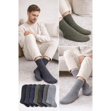 Reflect Your Style 9 Adet Erkek Kışlık Desenli Yün Çorap Koyu Tonlar Asorti 40-44 Numara Uyumlu