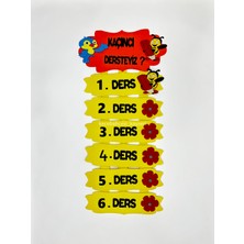 Kaçıncı Dersteyiz Keçe Pano Mıknatıslı, Okul Materyal, Ilkokul Okulöncesi Pano, Keçe Materyal