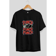 Ankhises Gym , Spor , Fitness Serisi 71 Ön Baskılı Oversize T-Shirt Erkek Kadın Pamuk Bisiklet Yaka Tişort