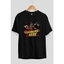 Ankhises Gym , Spor , Fitness Serisi 38 Ön Baskılı Oversize T-Shirt Erkek Kadın Pamuk Bisiklet Yaka Tişort