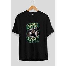 Ankhises Gym , Spor , Fitness Serisi 11 Ön Baskılı Oversize T-Shirt Erkek Kadın Pamuk Bisiklet Yaka Tişort