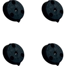 Skygo Açılı Ayak Aparatı Plastik - Sඈyah M8 HKS285 - 4 Adet