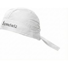 Apr10 Kişiye Özel Nakış Işlemeli Chef Bone Kep Aşçı Şef Şapkası