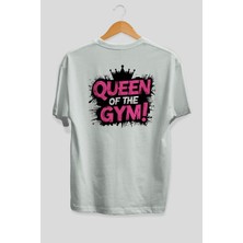 Ankhises Gym , Spor , Fitness Serisi 30 Arka Baskılı Oversize T-Shirt Erkek Kadın Pamuk Bisiklet Yaka Tişort