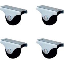 Skygo Furç Sabit Teker - 28MM - Siyah HKS227 - 4 Adet