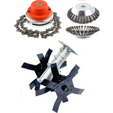 Mager Tırpan Çapa  Aparatı 2-26 Mm,zincirbaşlık,ve 20 cm Çap Metal Fırça