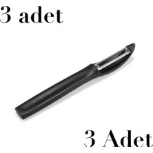 Mons Qlux Yan Soyacak Paslanmaz Çelik Bıçaklı Şef Soyacak Sebze Meyve Soyacağı L-00835