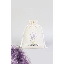 PremiumPort Doğal Lavanta Kesesi Seti 10X15 Cm, 5'li, Ham Bez ile Ferahlatıcı Koku
