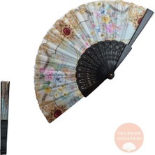 PremiumPort Renkli ve Zarif Tasarımla Serinlik Sağlayan El Yapımı Yelpaze