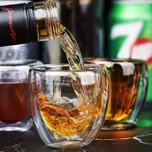 PremiumPort Çift Cidarlı 250ML Isıya Dayanıklı Kahve Latte Bardak, Şık ve Hediye Seçeneği