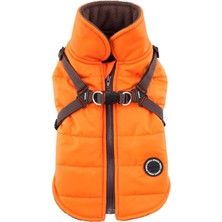 Feyza Design Köpek Kış Montu, Su Geçirmez, Polar Iç, Koşum Takımıyla Uygun