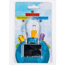 Trink Çanta Şifreli Valiz Kilidi - Seyahat Bavul Kilidi - Çanta Kilidi - Asma Kilit - Şifreli Seyahat Kilidi - SİYAH -