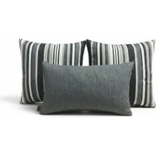 Elanora Home Indoor Outdoor Kırlent,güneşe Dayanıklı Balkon Bahçe Marin Kırlent Kılıfı 3’lü Set