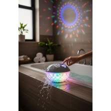 Fortico Bluetooth  Rgb Hoparlör Suya Dayanıklı Bluetooth BT601 Havuz Hoparlörü Renkli Rgb LED Işık IP68 Su Geçirmez Dahili Şarjlı Pil