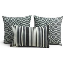 Elanora Home Indoor Outdoor Kırlent,güneşe Dayanıklı Balkon Bahçe Marin Kırlent Kılıfı 3’lü Set