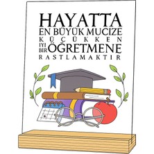 PremiumPort Öğretmenler Günü Için Şık Ahşap ve Pleksi Hediye, Yıl Sonu Anlamlısı