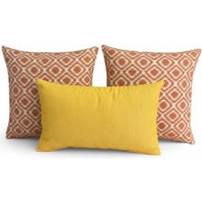 Elanora Home Indoor Outdoor Kırlent,güneşe Dayanıklı Balkon Bahçe Marin Kırlent Kılıfı 3’lü Set