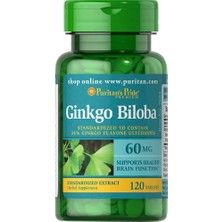Puritan's Pride Puritans Pride Ginkgo Biloba Standardized Extract 60 Mg 120 Tablet