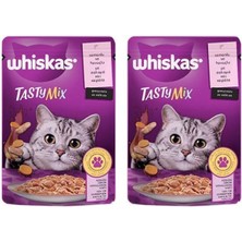 Feyza Design Tastymix Soslu Somon ve Havuçlu Yetişkin Kedi Konservesi 85G 2'li Paket