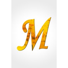 PremiumPort Altın Renkli Pleksi Nişan Kına Söz ve Baş Harf Dekoru 30 cm