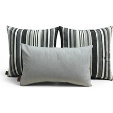 Elanora Home Indoor Outdoor Kırlent,güneşe Dayanıklı Balkon Bahçe Marin Kırlent Kılıfı 3’lü Set