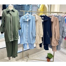 Esvet Çilek Kumaş Taşlı Ikili Takım