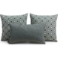 Elanora Home Indoor Outdoor Kırlent,güneşe Dayanıklı Balkon Bahçe Marin Kırlent Kılıfı 3’lü Set