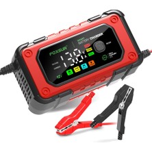 Özsan Ticaret Özsan 12V 7A Akıllı Otomatik Akü Şarj Cihazı – Araba, Kamyon, Motosiklet Uyumlu LCD Ekranlı Şarj Aleti