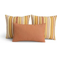 Elanora Home Indoor Outdoor Kırlent,güneşe Dayanıklı Balkon Bahçe Marin Kırlent Kılıfı 3’lü Set