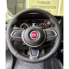 Furkan Direksiyon Kaplama Dikmeli Direksiyon Kılıfı Karbon&noktalı Üniversal