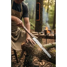 Lenox Tools Samuray Testere 90 cm Profesyonel Ağaç Budama El Testeresi Ahşap Saplı Kılıflı