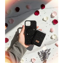 KumOziShop iPhone 15 Uyumlu Magsafe ve Mıknatıs Özellikli Taşlı Cüzdanlı Premium Kılıf