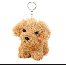 Toy Poodle Peluş Köpek Oyuncağı 12 cm Gerçekçi Puppy (Ithal)