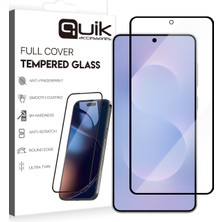 Quik Samsung Galaxy S25 Edge Uyumlu Temperli Cam Ekran Koruyucu (Tam Kaplama)
